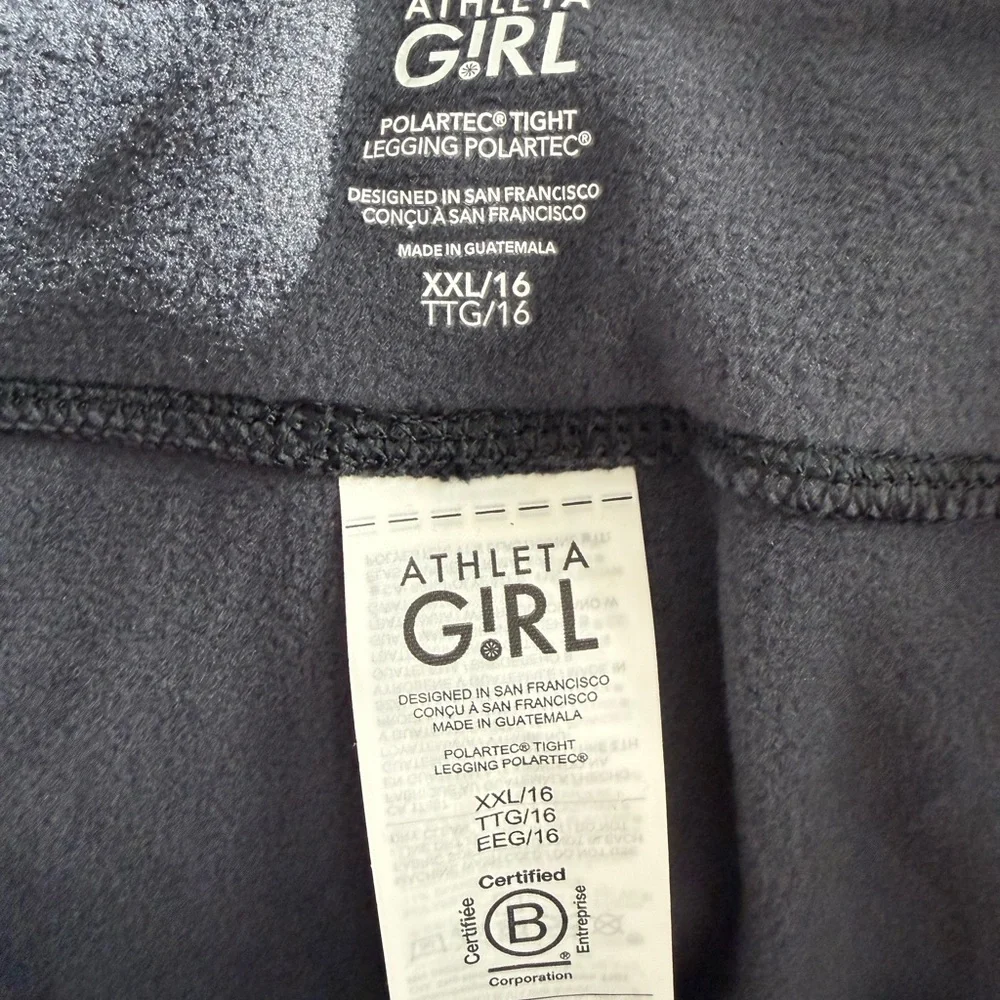 Athleta Girl Polartec Leggings XXL 16 NWT